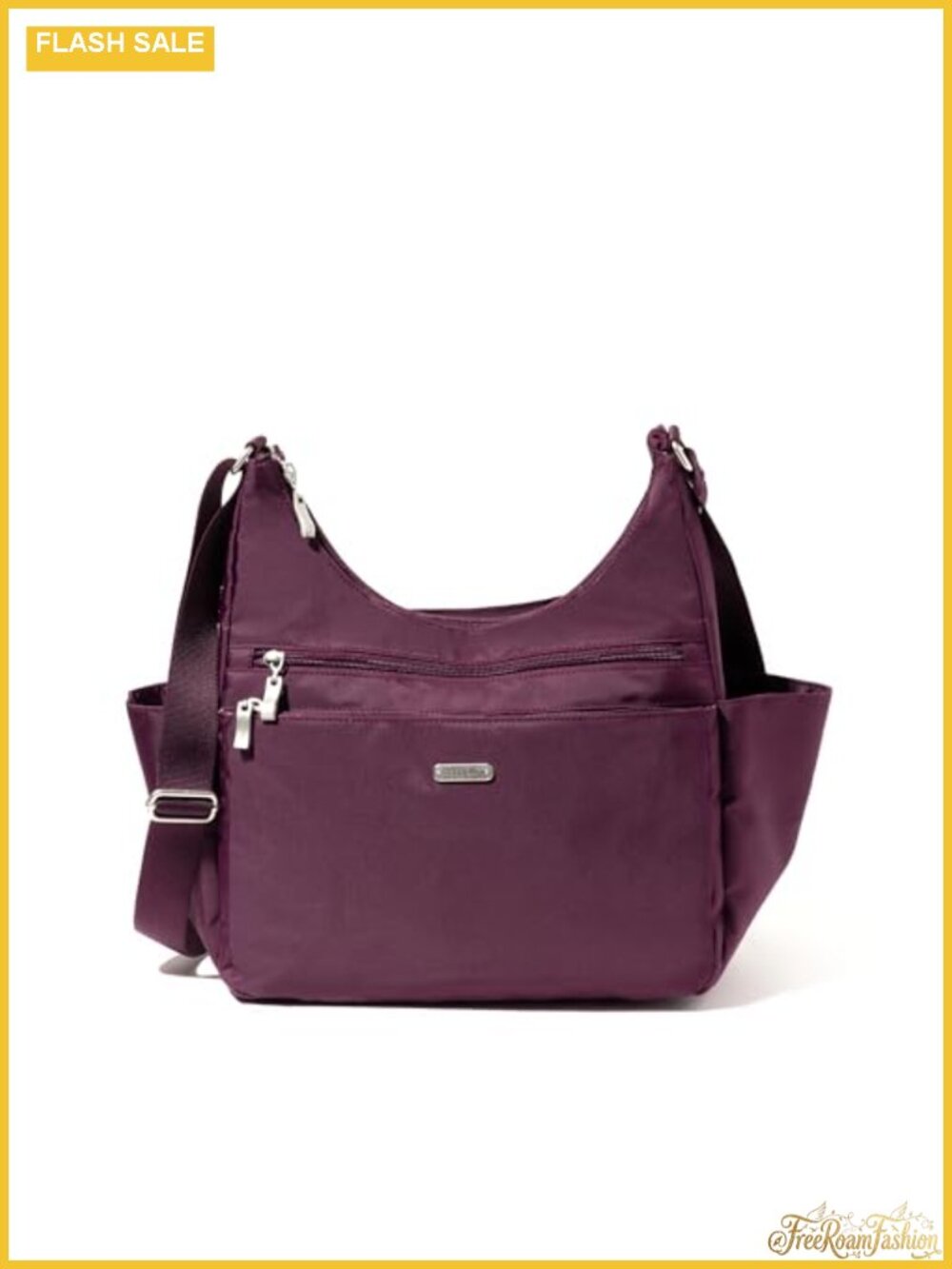 Lightweight Machine Washable Nylon Hobo Crossbody Bag with RFID Protection and